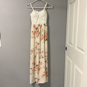 Floral dress.